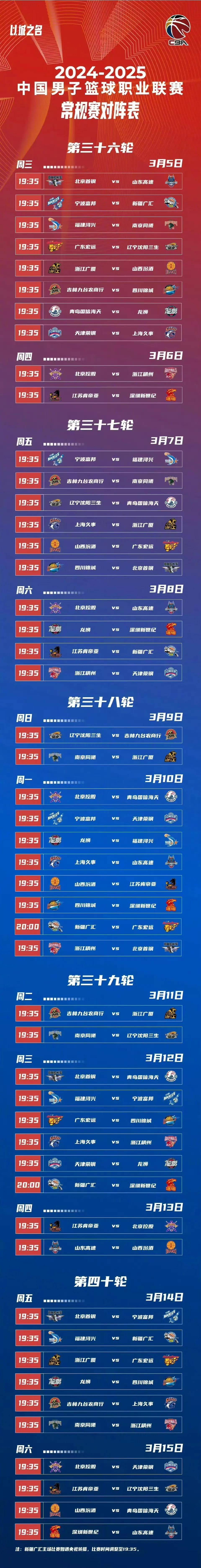 db 游戏官网-冲刺阶段CBA常规赛传出新动向，北京首钢遗憾出局，管理层表态——引发热议，赛程密集仍需轮换